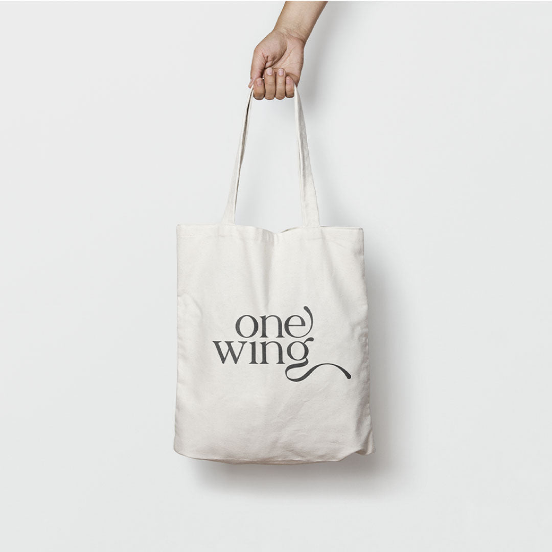 ONE WING Tote Bag Logo